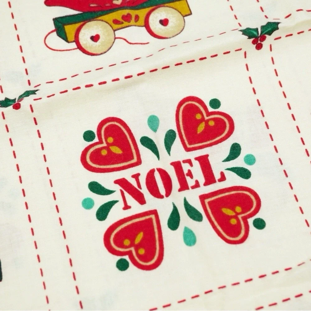 Vintage Christmas Quilt 40x48”in Noel Folk Art Toys Country Classics by Ameritex